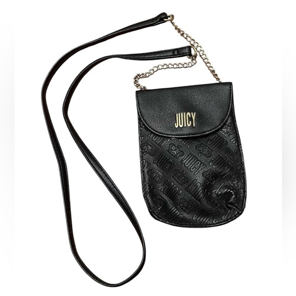 Juicy Couture Black Crossbody Bag  7” x 5.5” - Picture 1 of 7